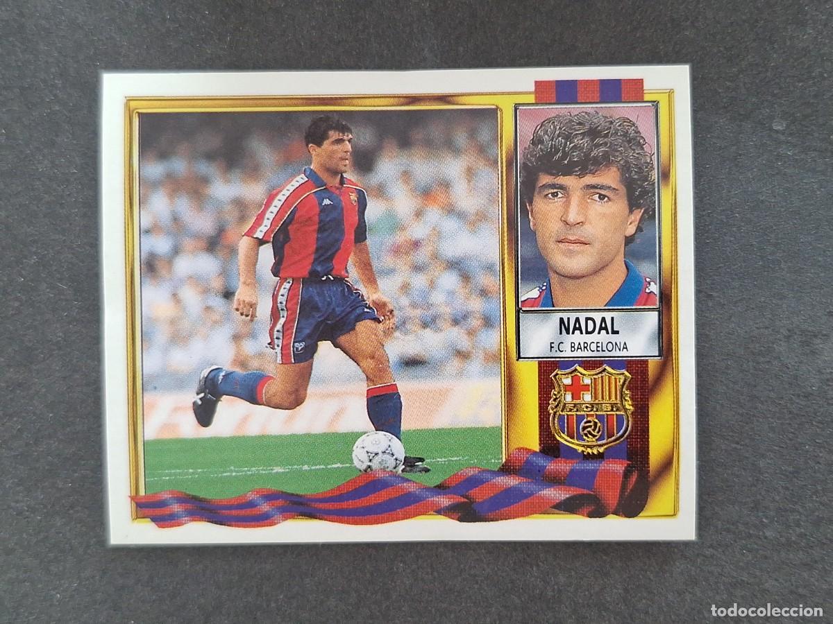 Cromos de Futebol: L3 NADAL F. C. BARCELONA LIGA ESTE 1995 1996 95 96 NUNCA PEGADO SIN PEGAR