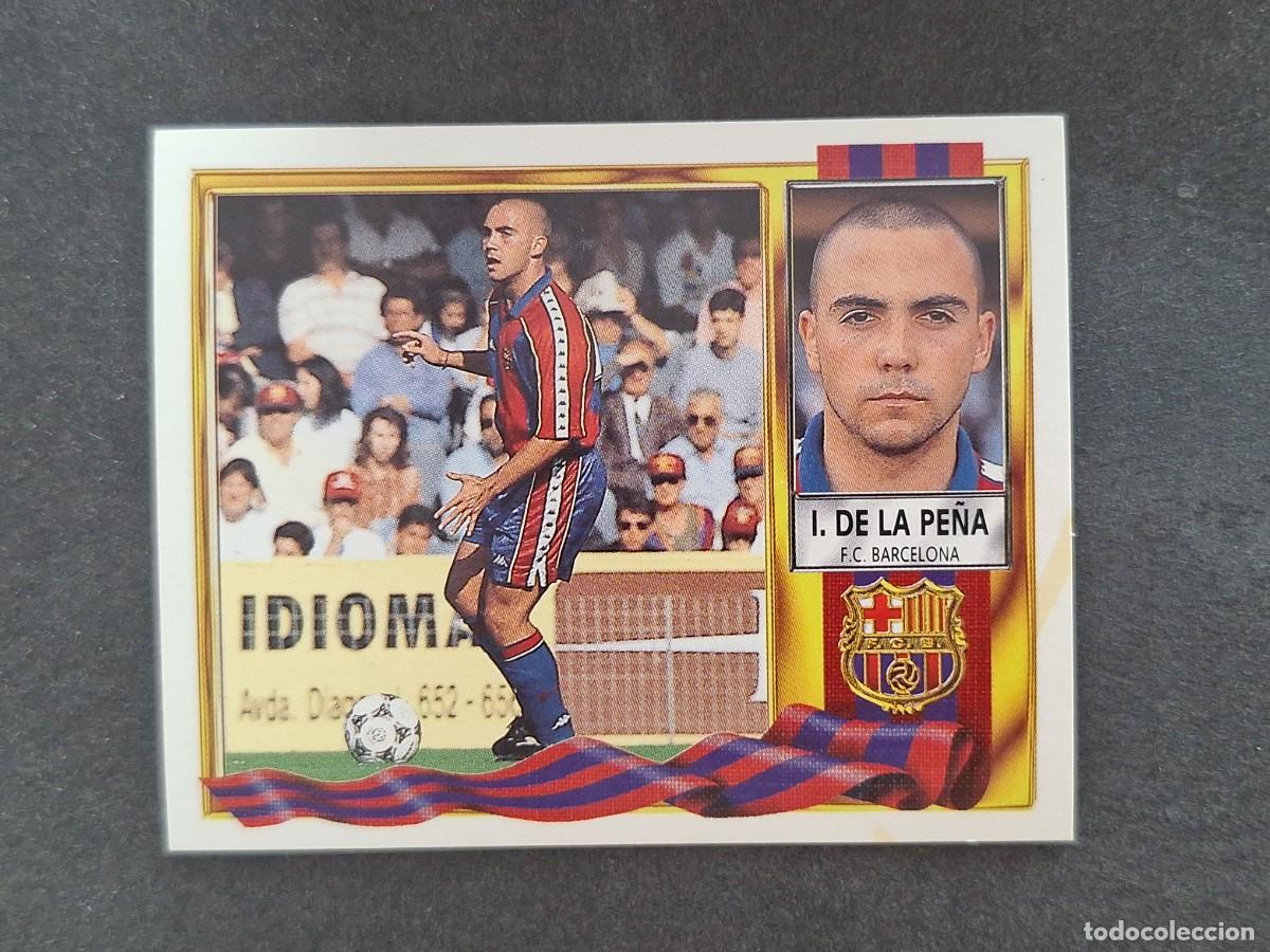 Figurine di Calcio: L3 IVAN DE LA PE&Ntilde;A F. C. BARCELONA LIGA ESTE 1995 1996 95 96 NUNCA PEGADO SIN PEGAR