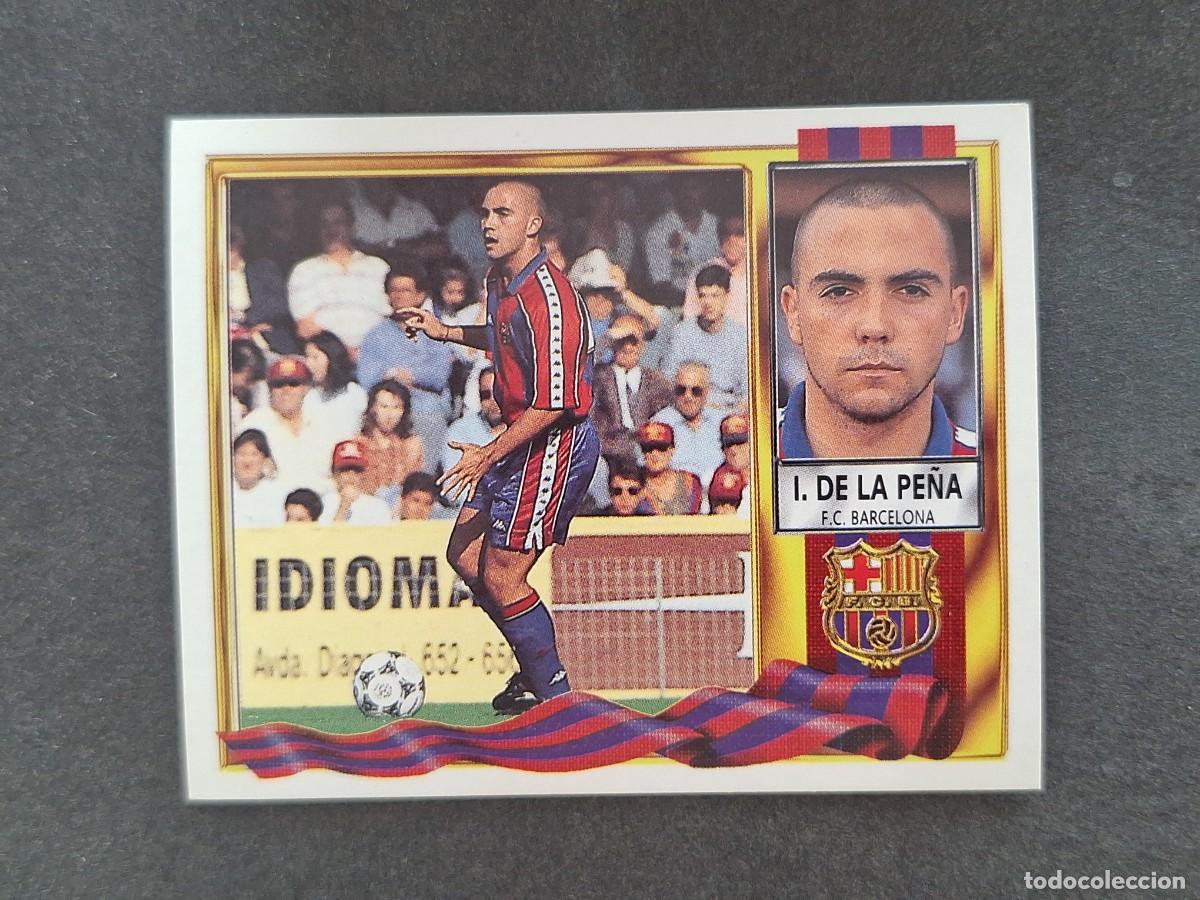 Figurine di Calcio: L3 IVAN DE LA PE&Ntilde;A F. C. BARCELONA LIGA ESTE 1995 1996 95 96 NUNCA PEGADO SIN PEGAR