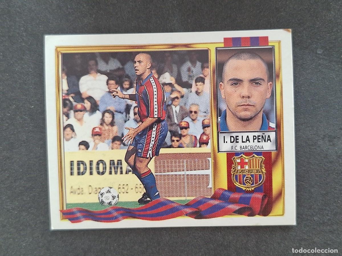 Figurine di Calcio: L3 IVAN DE LA PE&Ntilde;A F. C. BARCELONA LIGA ESTE 1995 1996 95 96 NUNCA PEGADO SIN PEGAR