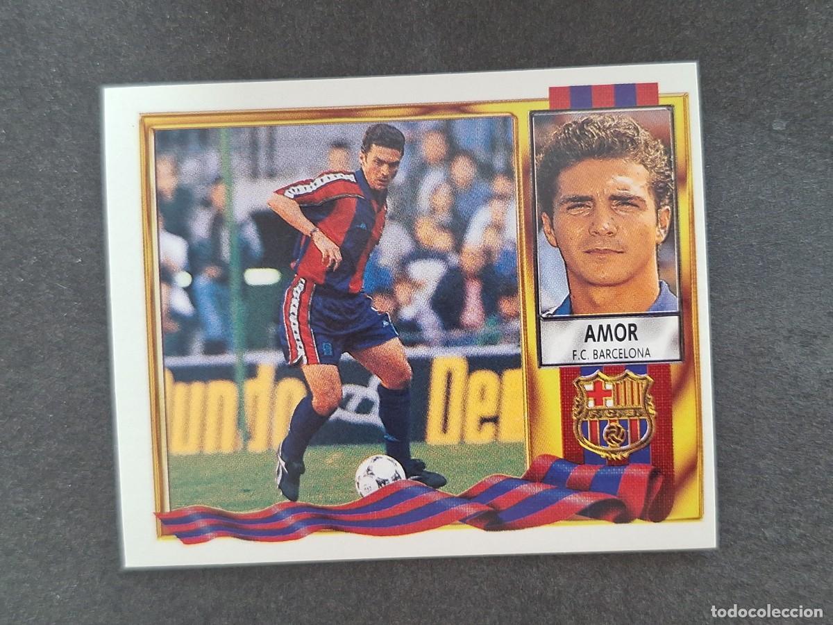 Figurine di Calcio: L3 AMOR F. C. BARCELONA LIGA ESTE 1995 1996 95 96 NUNCA PEGADO SIN PEGAR