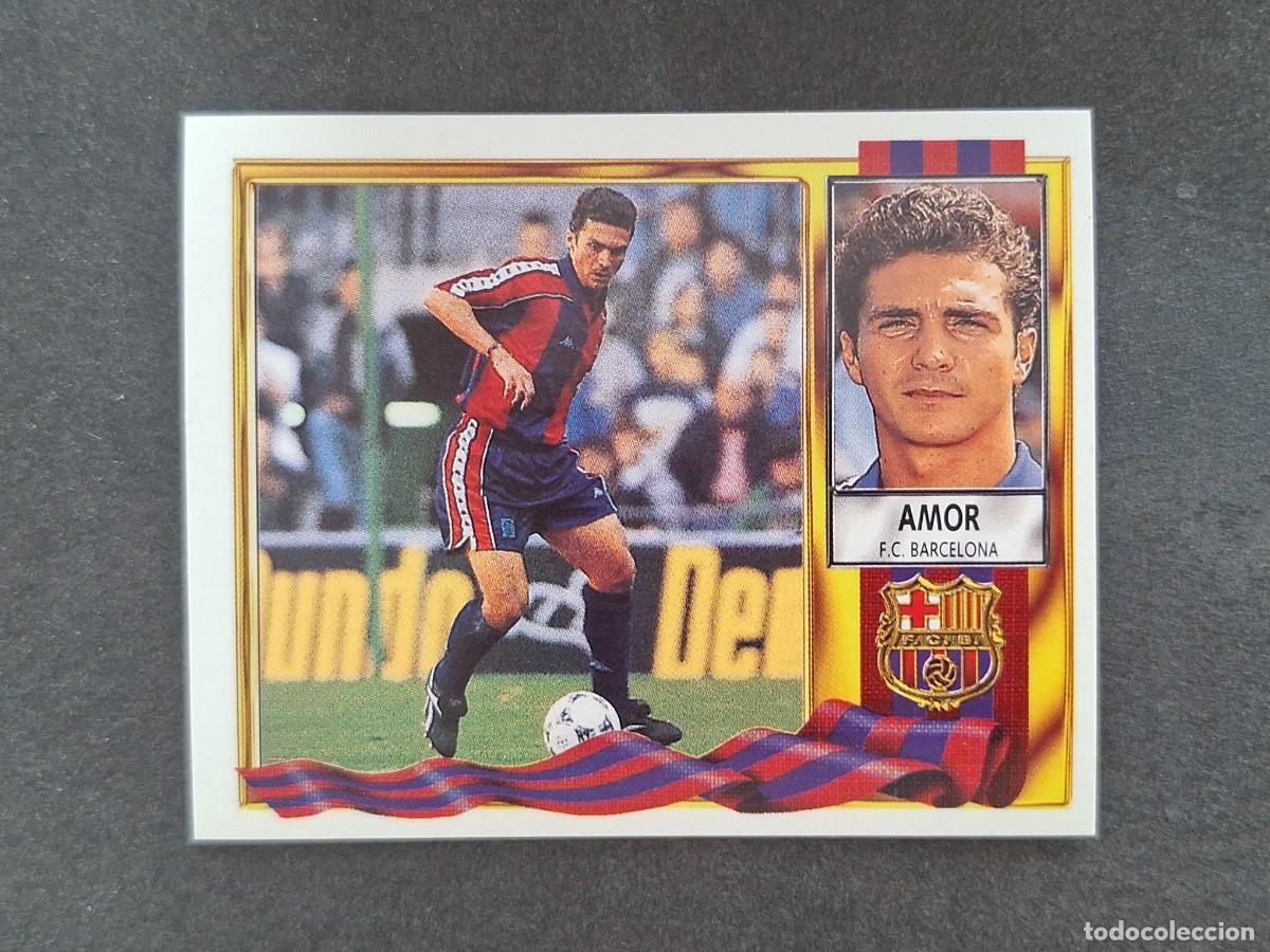Figurine di Calcio: L3 AMOR F. C. BARCELONA LIGA ESTE 1995 1996 95 96 NUNCA PEGADO SIN PEGAR