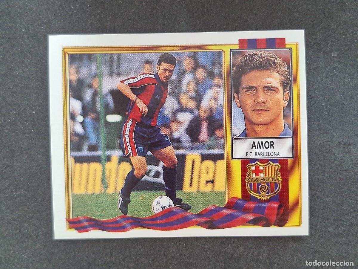 Figurine di Calcio: L3 AMOR F. C. BARCELONA LIGA ESTE 1995 1996 95 96 NUNCA PEGADO SIN PEGAR