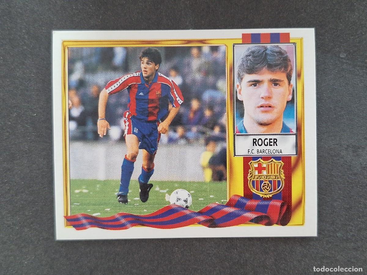 Figurine di Calcio: L3 ROGER F. C. BARCELONA LIGA ESTE 1995 1996 95 96 NUNCA PEGADO SIN PEGAR