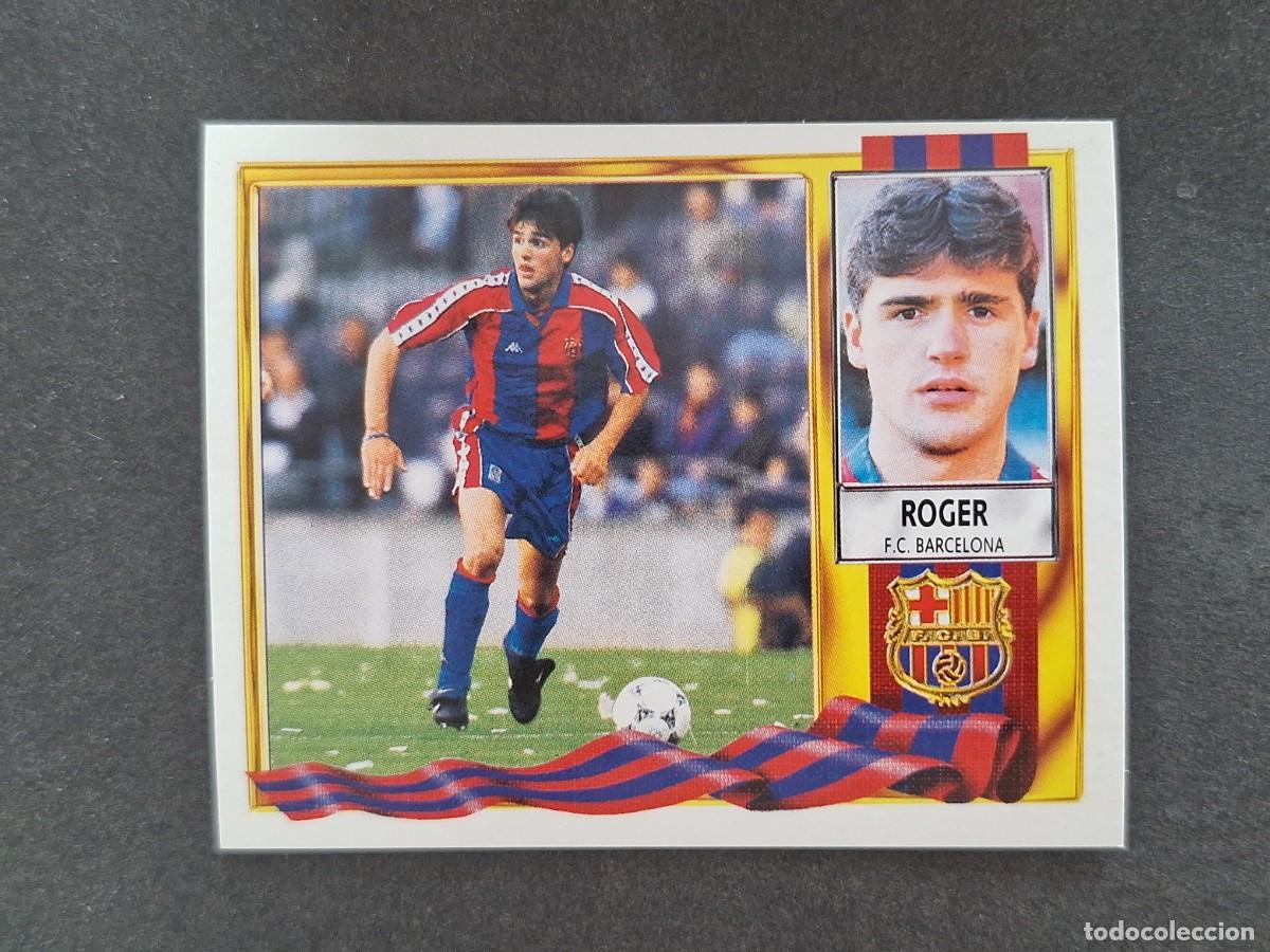Figurine di Calcio: L3 ROGER F. C. BARCELONA LIGA ESTE 1995 1996 95 96 NUNCA PEGADO SIN PEGAR