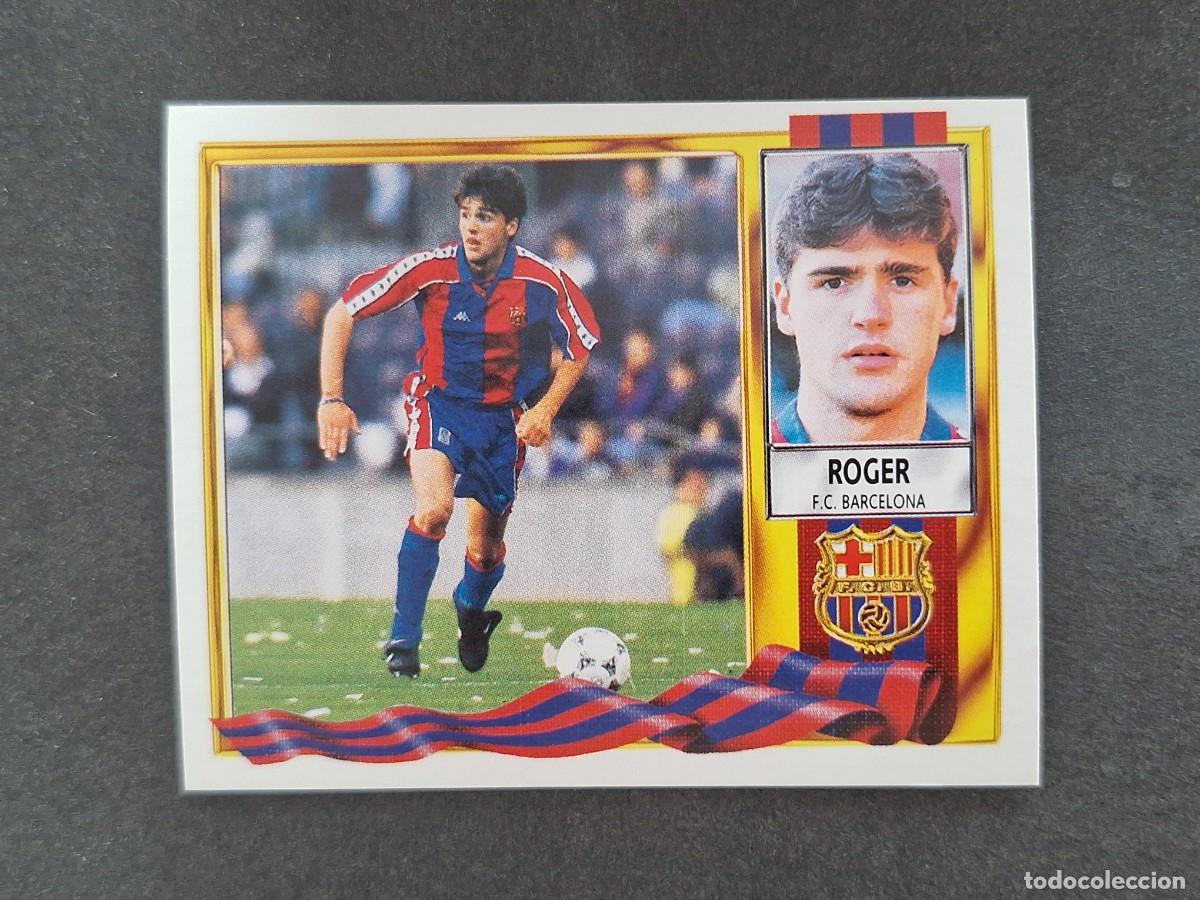 Figurine di Calcio: L3 ROGER F. C. BARCELONA LIGA ESTE 1995 1996 95 96 NUNCA PEGADO SIN PEGAR