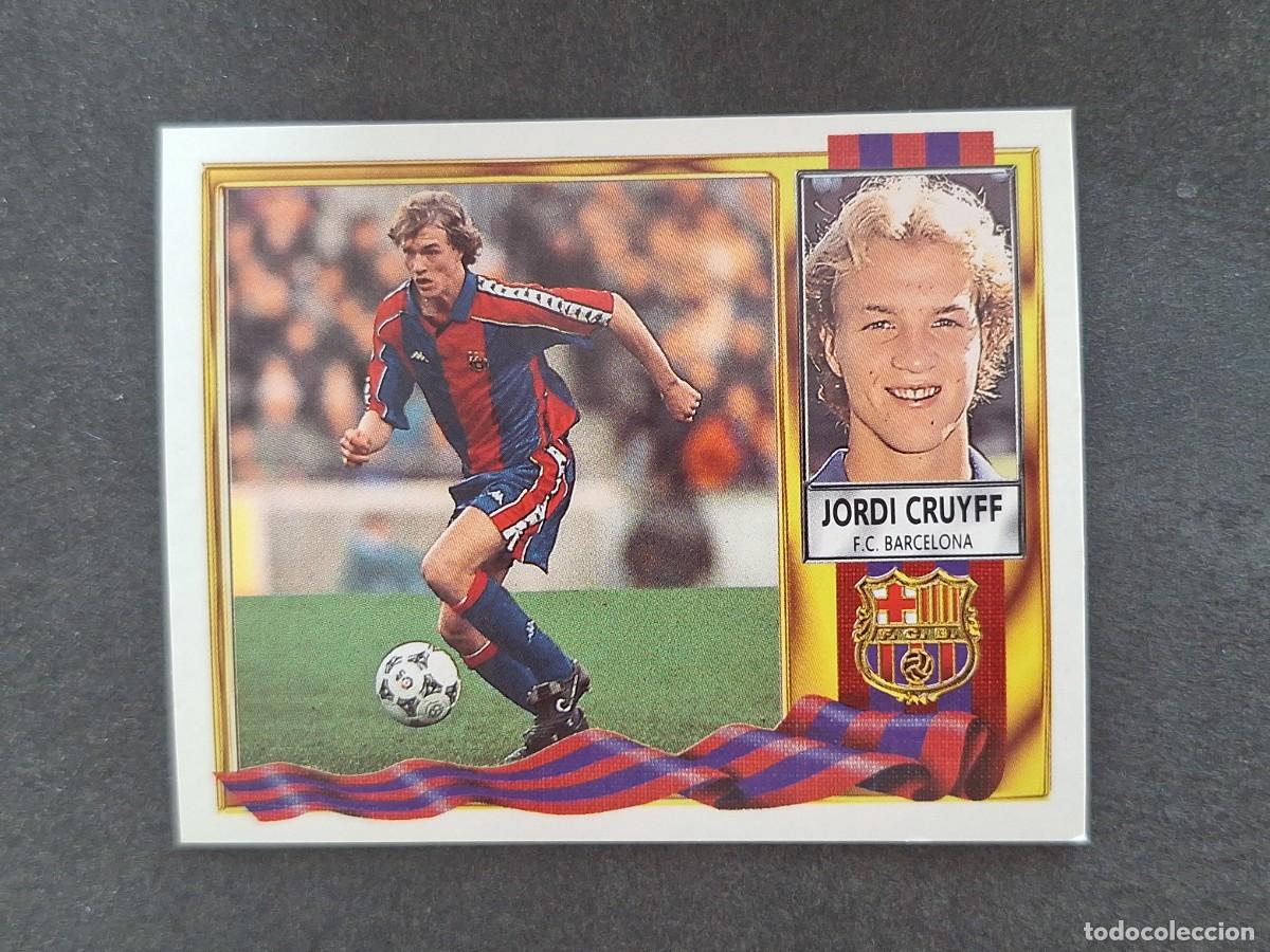 Cromos de f&uacute;tbol: L3 JORDI CRUYFF F. C. BARCELONA LIGA ESTE 1995 1996 95 96 NUNCA PEGADO SIN PEGAR