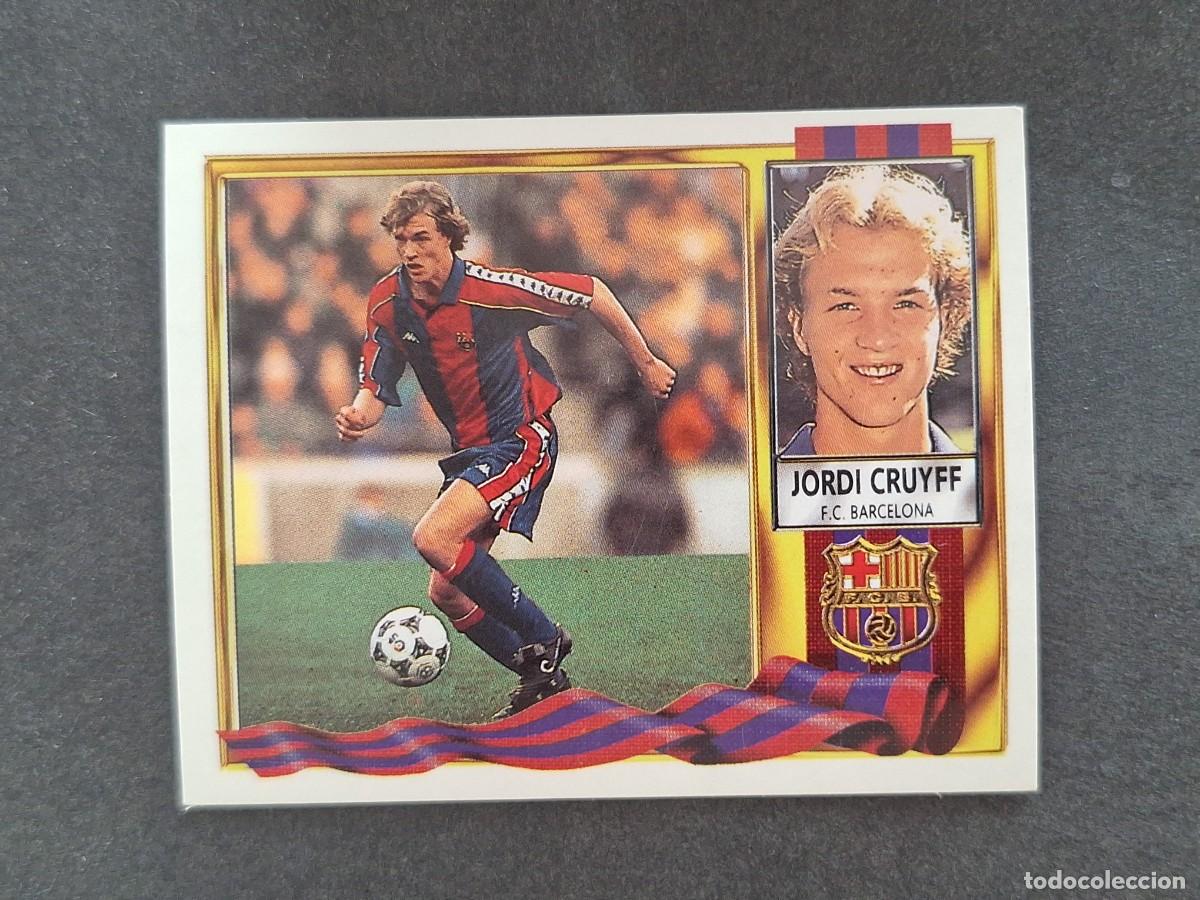 Cromos de f&uacute;tbol: L3 JORDI CRUYFF F. C. BARCELONA LIGA ESTE 1995 1996 95 96 NUNCA PEGADO SIN PEGAR