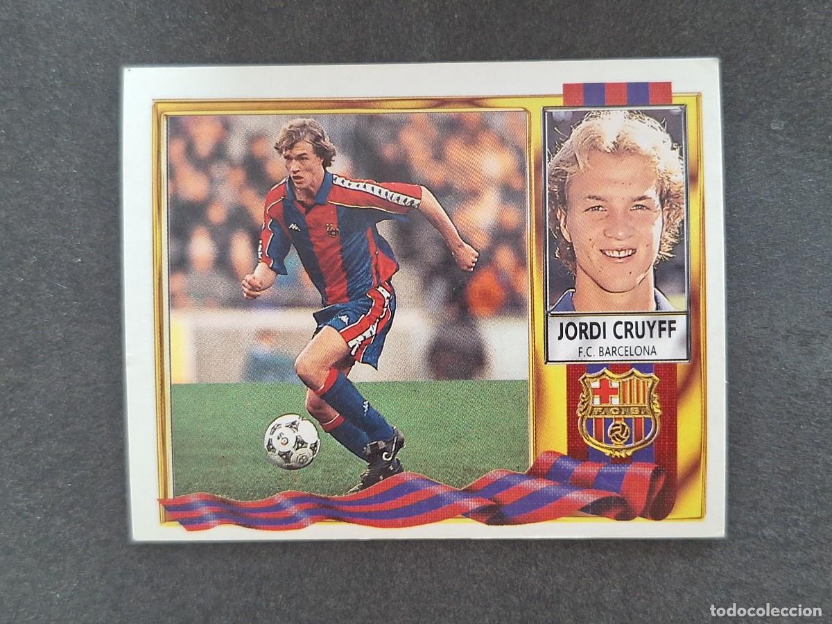 Cromos de f&uacute;tbol: L3 JORDI CRUYFF F. C. BARCELONA LIGA ESTE 1995 1996 95 96 NUNCA PEGADO SIN PEGAR
