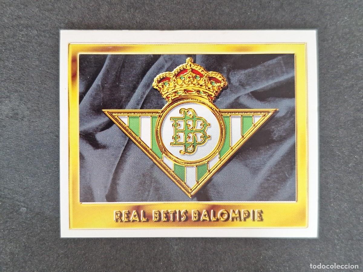 Figurine di Calcio: L3 ESCUDO REAL BETIS BALOMPIE LIGA ESTE 1995 1996 95 96 NUNCA PEGADO SIN PEGAR