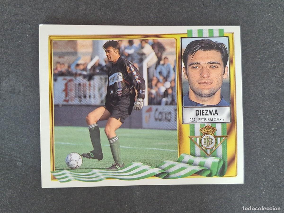 Football Stickers: L3 DIEZMA REAL BETIS BALOMPIE LIGA ESTE 1995 1996 95 96 NUNCA PEGADO SIN PEGAR