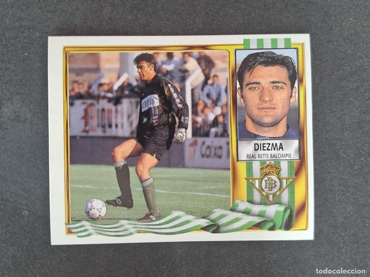 Football Stickers: L3 DIEZMA REAL BETIS BALOMPIE LIGA ESTE 1995 1996 95 96 NUNCA PEGADO SIN PEGAR