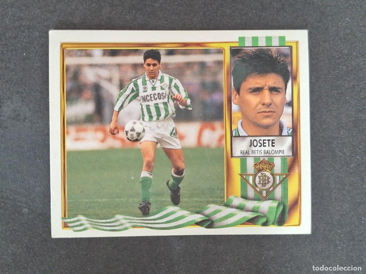 Football Stickers: L3 JOSETE REAL BETIS BALOMPIE LIGA ESTE 1995 1996 95 96 NUNCA PEGADO SIN PEGAR