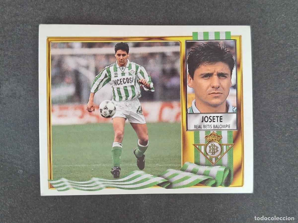 Football Stickers: L3 JOSETE REAL BETIS BALOMPIE LIGA ESTE 1995 1996 95 96 NUNCA PEGADO SIN PEGAR