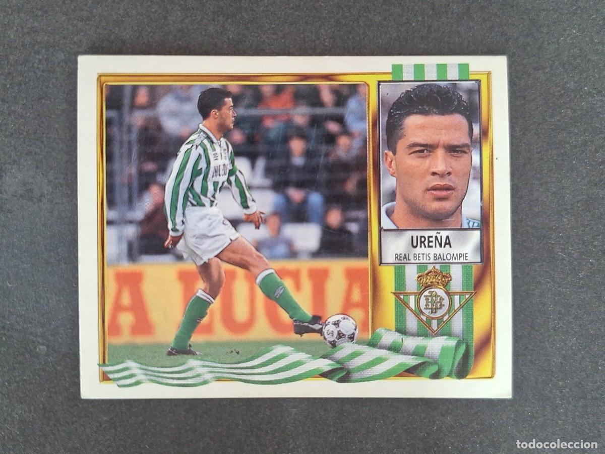 Football Stickers: L3 URE&Ntilde;A REAL BETIS BALOMPIE LIGA ESTE 1995 1996 95 96 NUNCA PEGADO SIN PEGAR