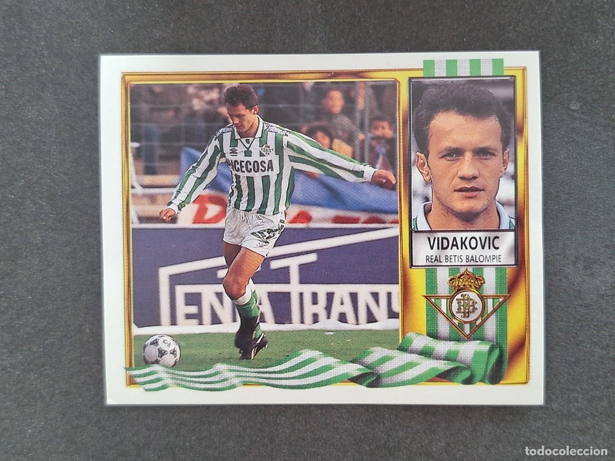 Fu&szlig;ball-Sticker: L3 VIDAKOVIC REAL BETIS BALOMPIE LIGA ESTE 1995 1996 95 96 NUNCA PEGADO SIN PEGAR