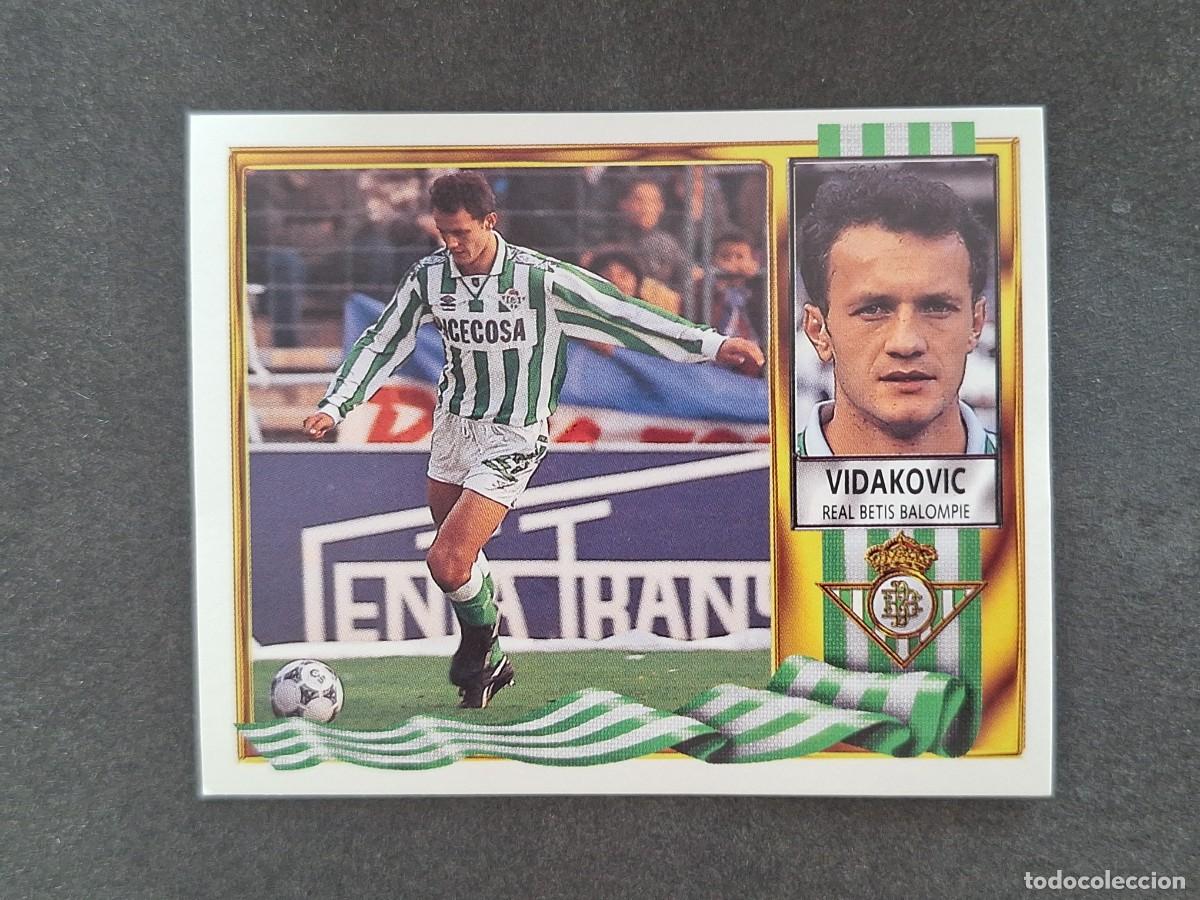 Fu&szlig;ball-Sticker: L3 VIDAKOVIC REAL BETIS BALOMPIE LIGA ESTE 1995 1996 95 96 NUNCA PEGADO SIN PEGAR