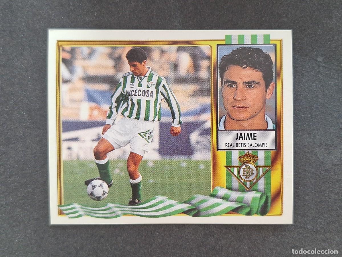 Fu&szlig;ball-Sticker: L3 JAIME REAL BETIS BALOMPIE LIGA ESTE 1995 1996 95 96 NUNCA PEGADO SIN PEGAR