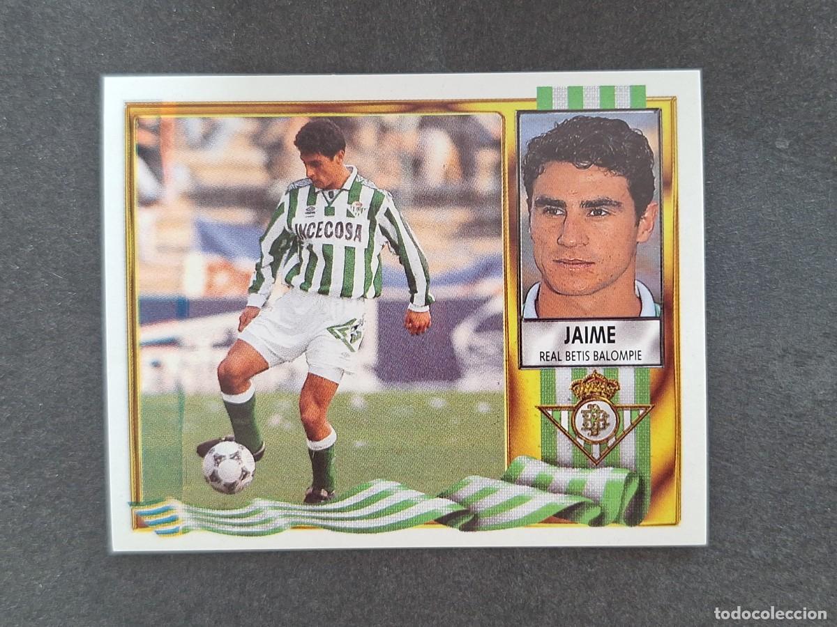 Fu&szlig;ball-Sticker: L3 JAIME REAL BETIS BALOMPIE LIGA ESTE 1995 1996 95 96 NUNCA PEGADO SIN PEGAR