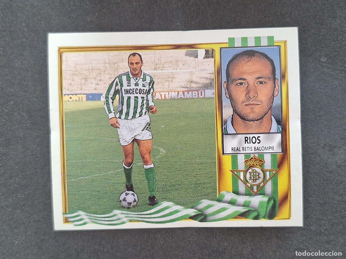 Fu&szlig;ball-Sticker: L3 RIOS REAL BETIS BALOMPIE LIGA ESTE 1995 1996 95 96 NUNCA PEGADO SIN PEGAR