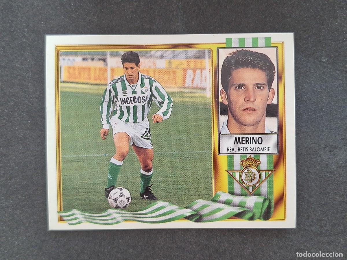 Fu&szlig;ball-Sticker: L3 MERINO REAL BETIS BALOMPIE LIGA ESTE 1995 1996 95 96 NUNCA PEGADO SIN PEGAR