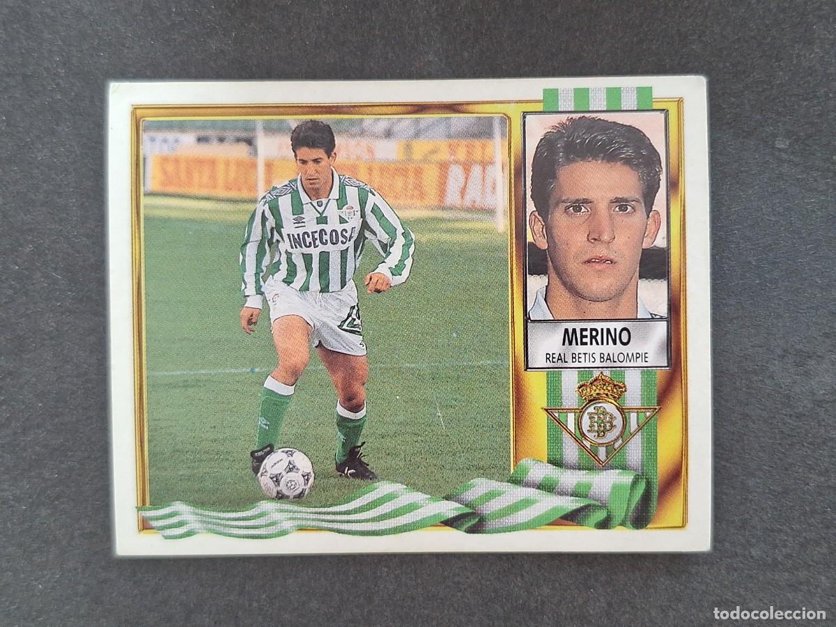 Fu&szlig;ball-Sticker: L3 MERINO REAL BETIS BALOMPIE LIGA ESTE 1995 1996 95 96 NUNCA PEGADO SIN PEGAR