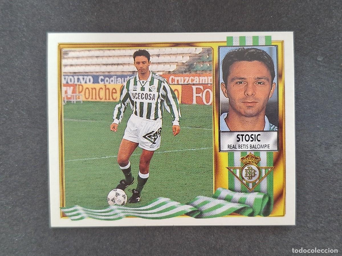 Cromos de f&uacute;tbol: L3 STOSIC REAL BETIS BALOMPIE LIGA ESTE 1995 1996 95 96 NUNCA PEGADO SIN PEGAR