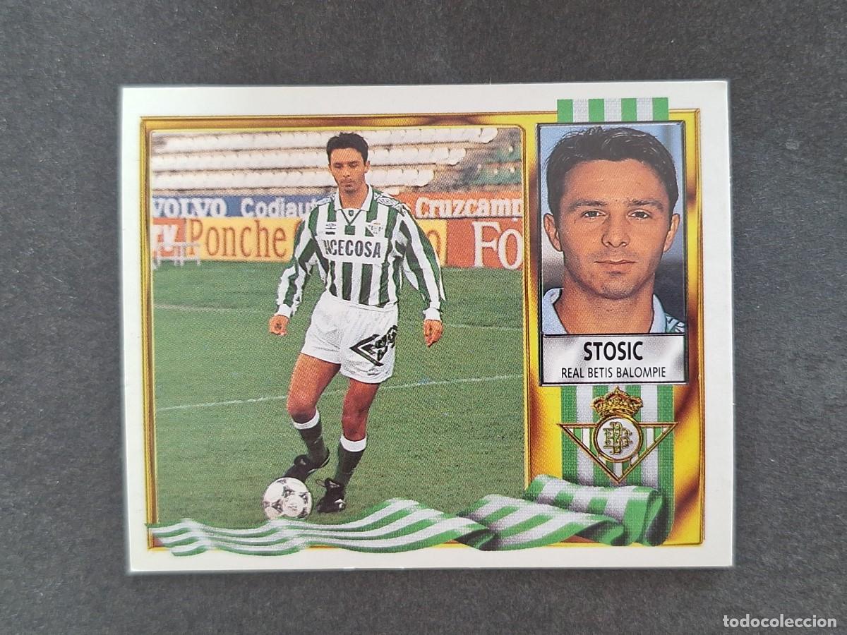 Cromos de f&uacute;tbol: L3 STOSIC REAL BETIS BALOMPIE LIGA ESTE 1995 1996 95 96 NUNCA PEGADO SIN PEGAR