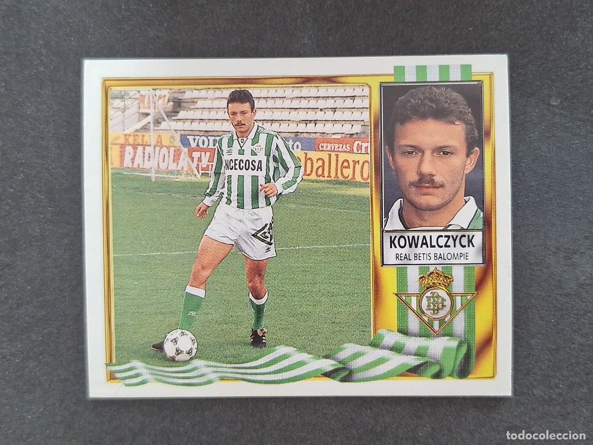 Cromos de f&uacute;tbol: L3 KOWALCZYCK REAL BETIS BALOMPIE LIGA ESTE 1995 1996 95 96 NUNCA PEGADO SIN PEGAR