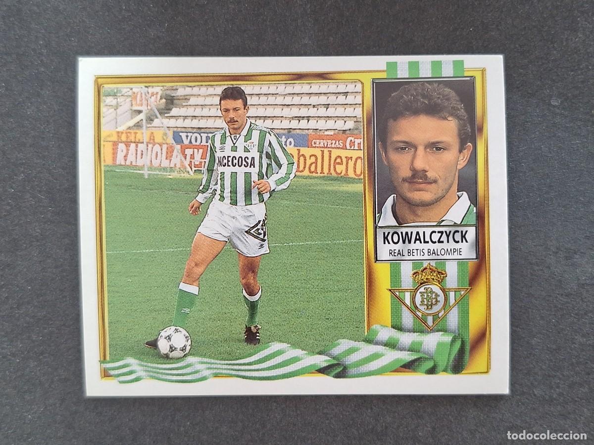 Cromos de f&uacute;tbol: L3 KOWALCZYCK REAL BETIS BALOMPIE LIGA ESTE 1995 1996 95 96 NUNCA PEGADO SIN PEGAR
