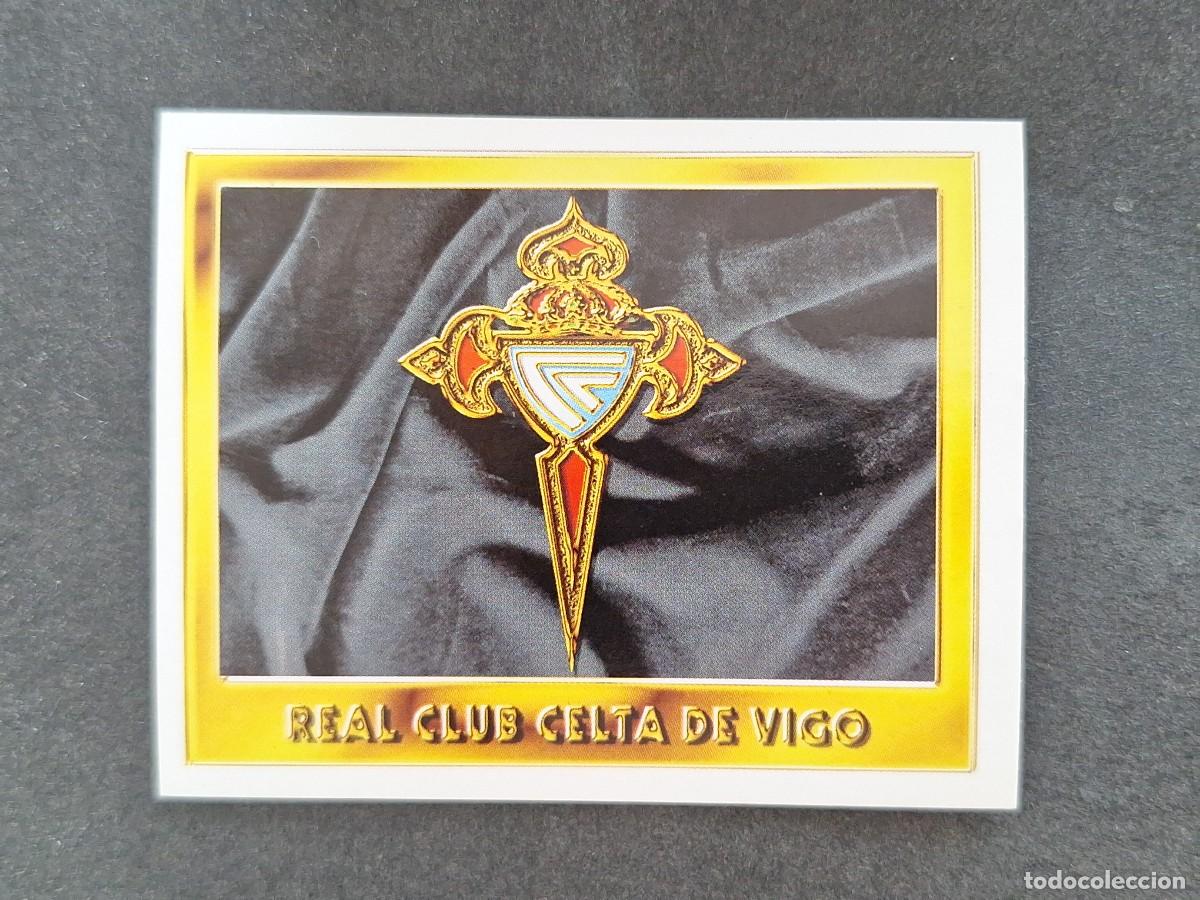 Cromos de f&uacute;tbol: L3 ESCUDO CELTA DE VIGO LIGA ESTE 1995 1996 95 96 NUNCA PEGADO SIN PEGAR