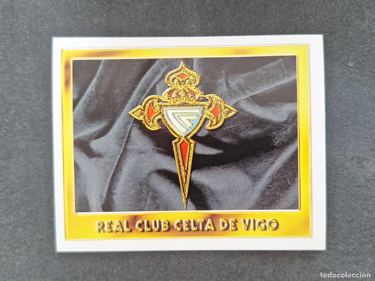 Cromos de f&uacute;tbol: L3 ESCUDO CELTA DE VIGO LIGA ESTE 1995 1996 95 96 NUNCA PEGADO SIN PEGAR