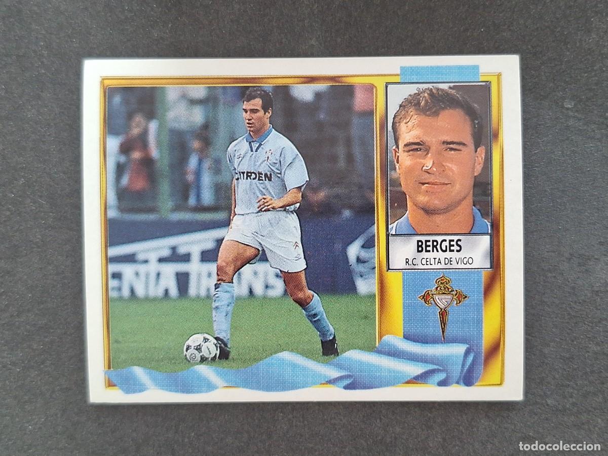 Cromos de f&uacute;tbol: L3 BERGES CELTA DE VIGO LIGA ESTE 1995 1996 95 96 NUNCA PEGADO SIN PEGAR