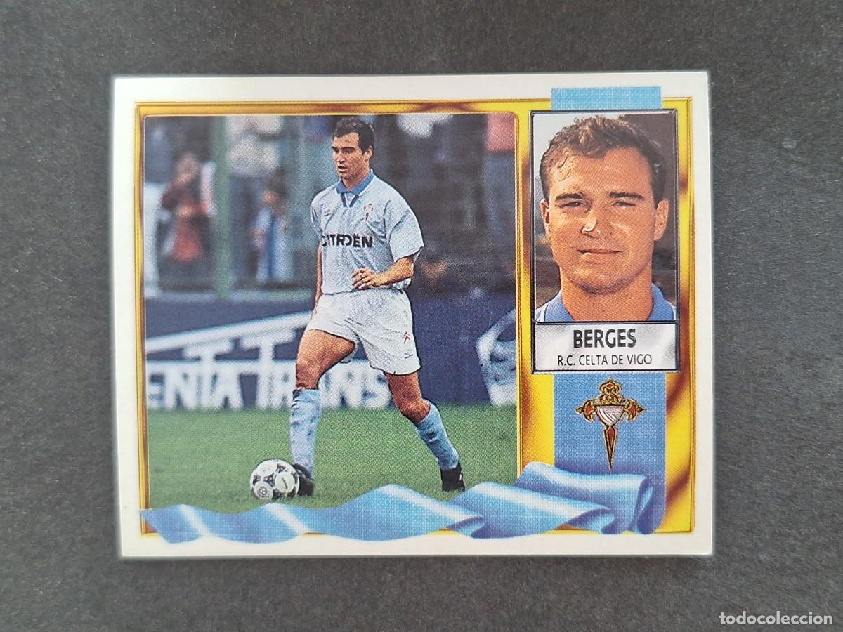 Cromos de f&uacute;tbol: L3 BERGES CELTA DE VIGO LIGA ESTE 1995 1996 95 96 NUNCA PEGADO SIN PEGAR