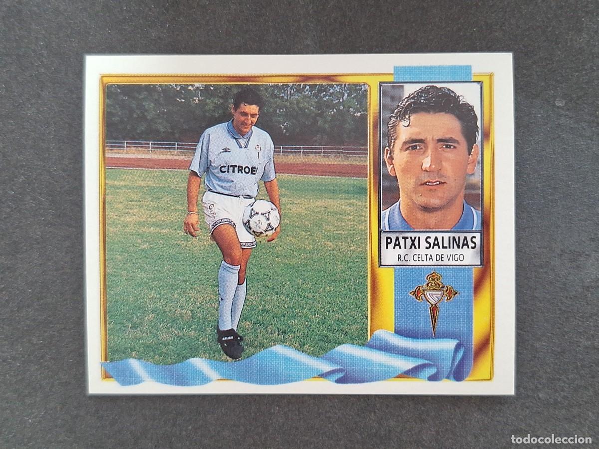 Cromos de f&uacute;tbol: L3 PATXI SALINAS CELTA DE VIGO LIGA ESTE 1995 1996 95 96 NUNCA PEGADO SIN PEGAR