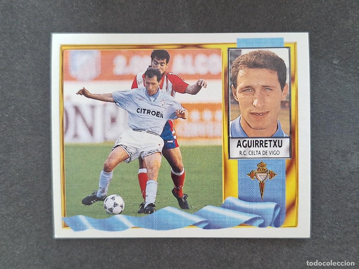 Cromos de f&uacute;tbol: L3 AGUIRRETXU CELTA DE VIGO LIGA ESTE 1995 1996 95 96 NUNCA PEGADO SIN PEGAR