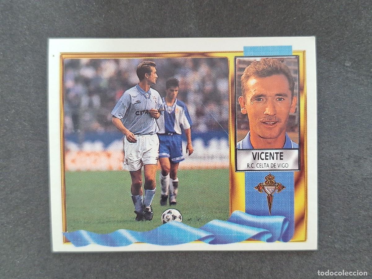 Cromos de f&uacute;tbol: L3 VICENTE CELTA DE VIGO LIGA ESTE 1995 1996 95 96 NUNCA PEGADO SIN PEGAR