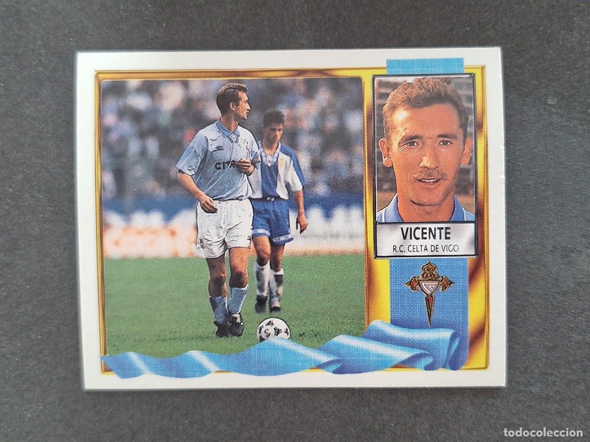 Cromos de f&uacute;tbol: L3 VICENTE CELTA DE VIGO LIGA ESTE 1995 1996 95 96 NUNCA PEGADO SIN PEGAR