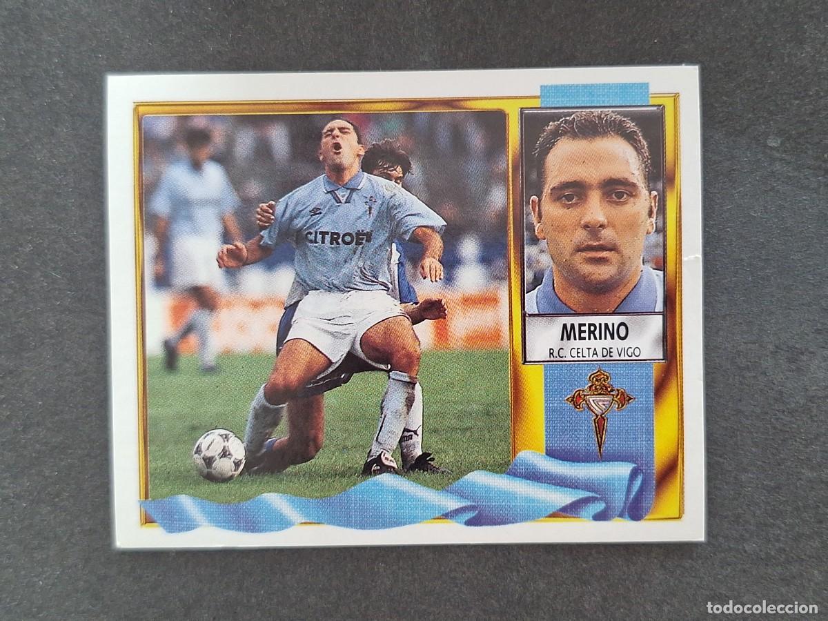 Cromos de f&uacute;tbol: L3 MERINO CELTA DE VIGO LIGA ESTE 1995 1996 95 96 NUNCA PEGADO SIN PEGAR