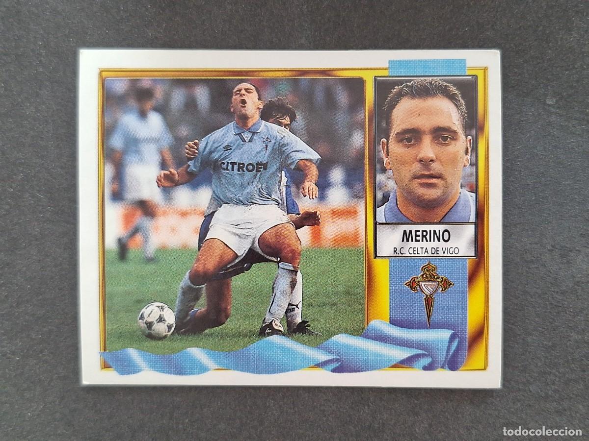 Cromos de f&uacute;tbol: L3 MERINO CELTA DE VIGO LIGA ESTE 1995 1996 95 96 NUNCA PEGADO SIN PEGAR
