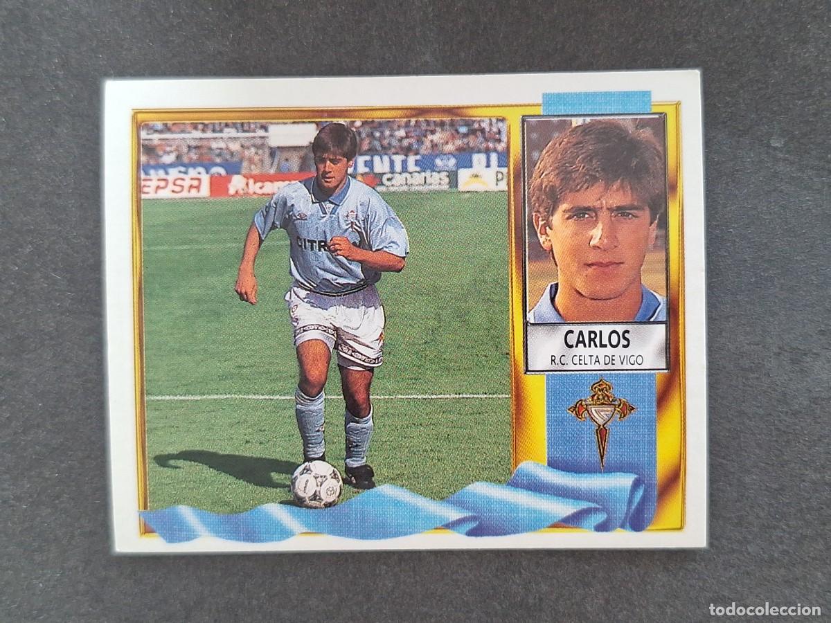 Cromos de f&uacute;tbol: L3 CARLOS CELTA DE VIGO LIGA ESTE 1995 1996 95 96 NUNCA PEGADO SIN PEGAR