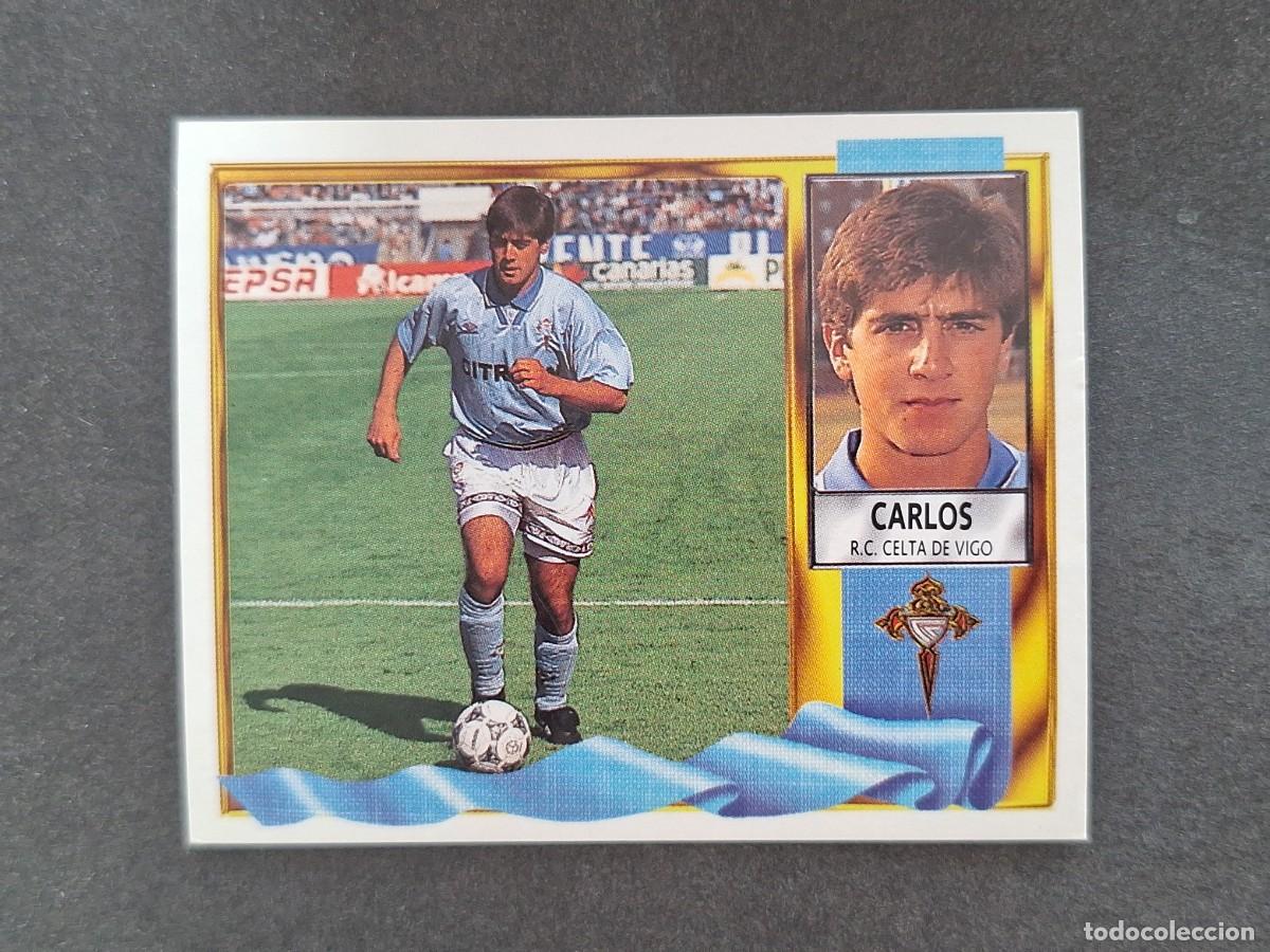 Cromos de f&uacute;tbol: L3 CARLOS CELTA DE VIGO LIGA ESTE 1995 1996 95 96 NUNCA PEGADO SIN PEGAR