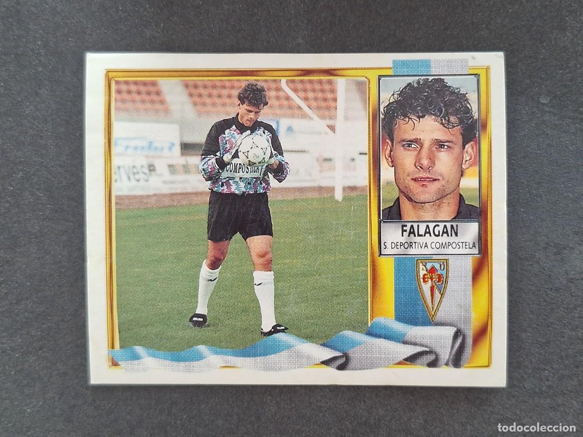 Cromos de f&uacute;tbol: L3 FALAGAN S. D. COMPOSTELA LIGA ESTE 1995 1996 95 96 NUNCA PEGADO SIN PEGAR