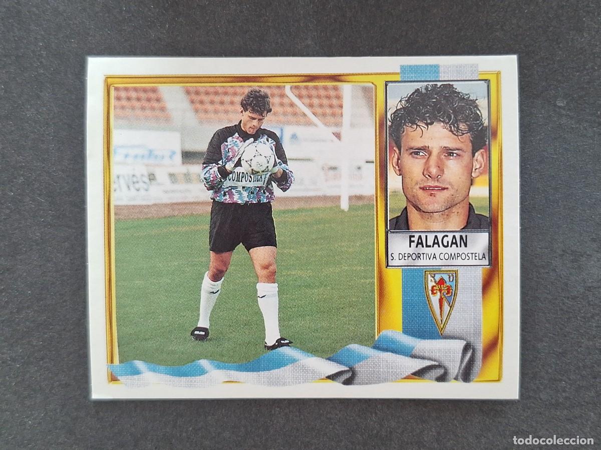 Cromos de f&uacute;tbol: L3 FALAGAN S. D. COMPOSTELA LIGA ESTE 1995 1996 95 96 NUNCA PEGADO SIN PEGAR