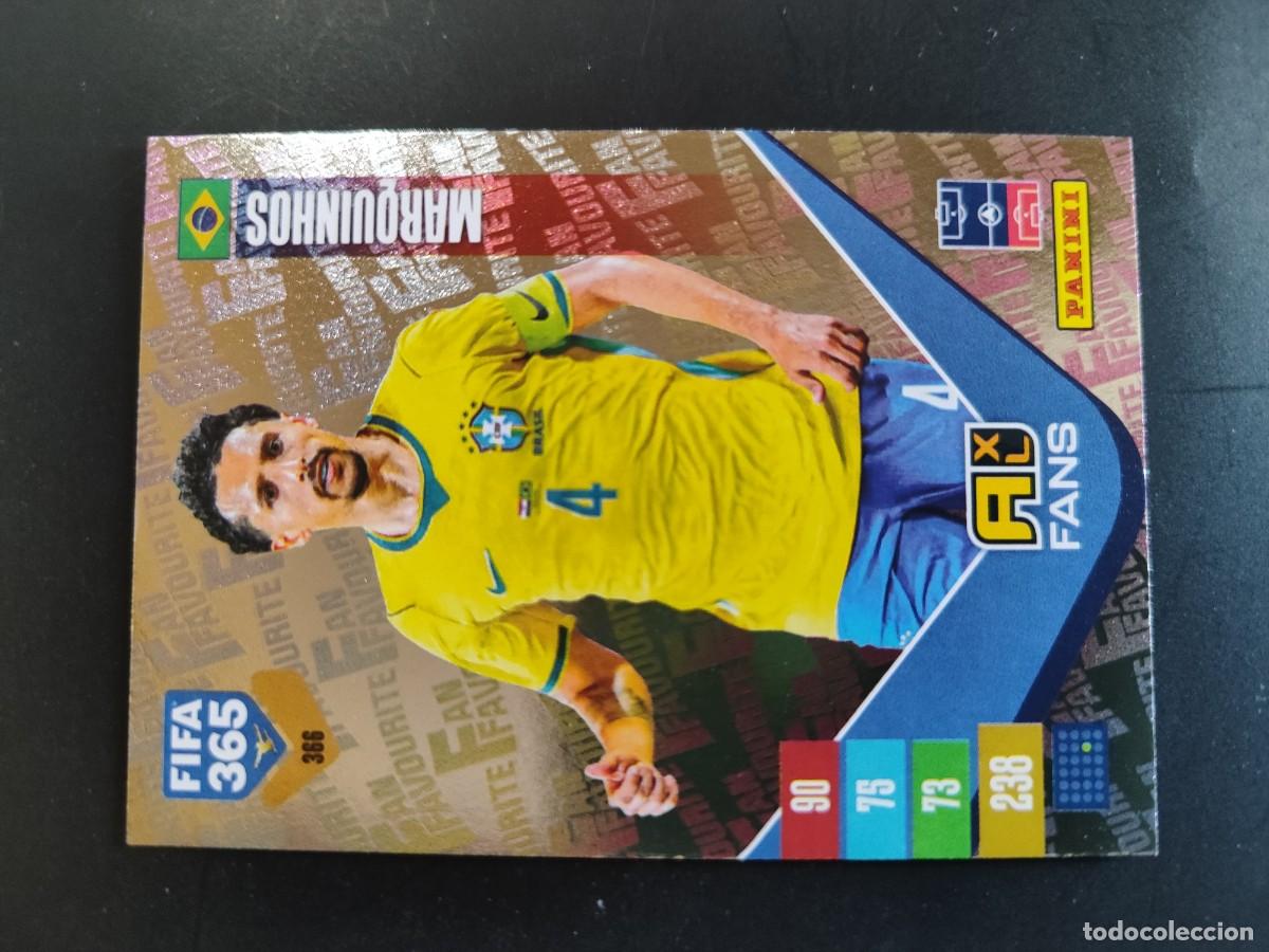 Cromos de f&uacute;tbol: ADRENALYN XL FIFA 365 2027 CARD FANS MARQUINHOS BRASIL # 366 PANINI