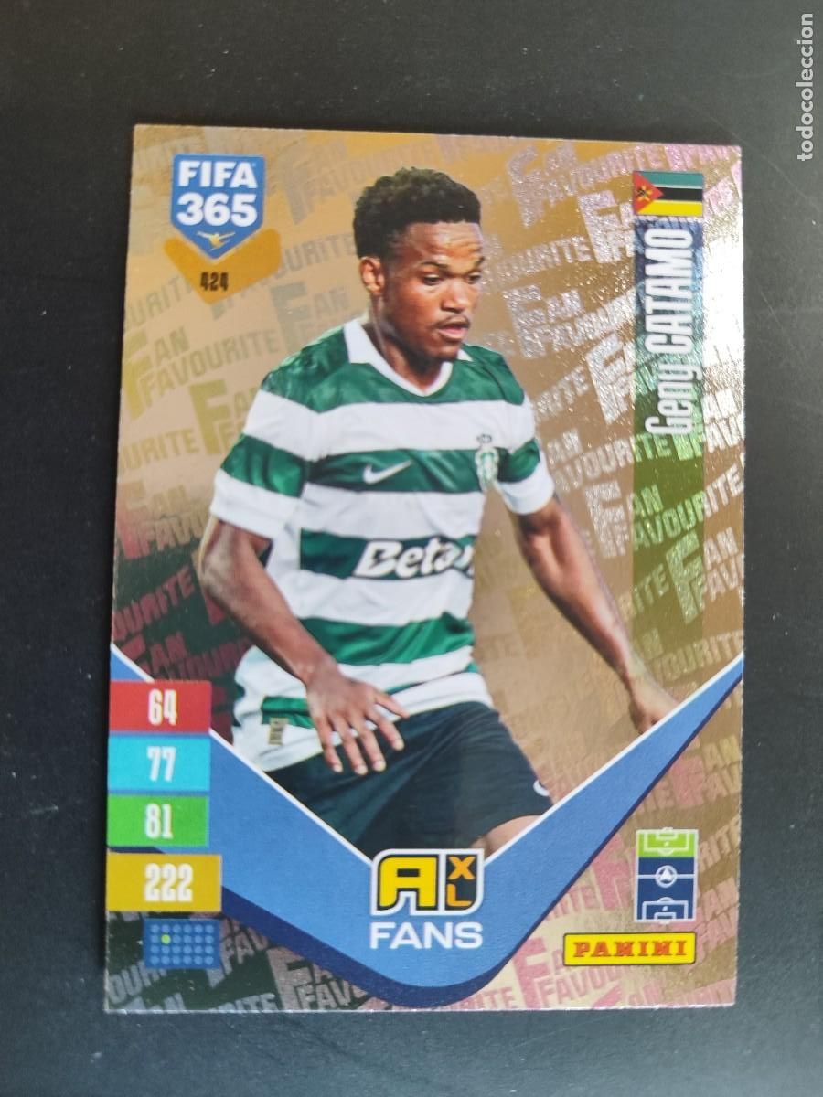 Fu&szlig;ball-Sticker: ADRENALYN XL FIFA 365 2027 CARD FANS CATAMO SPORTING DE PORTUGAL # 424 PANINI