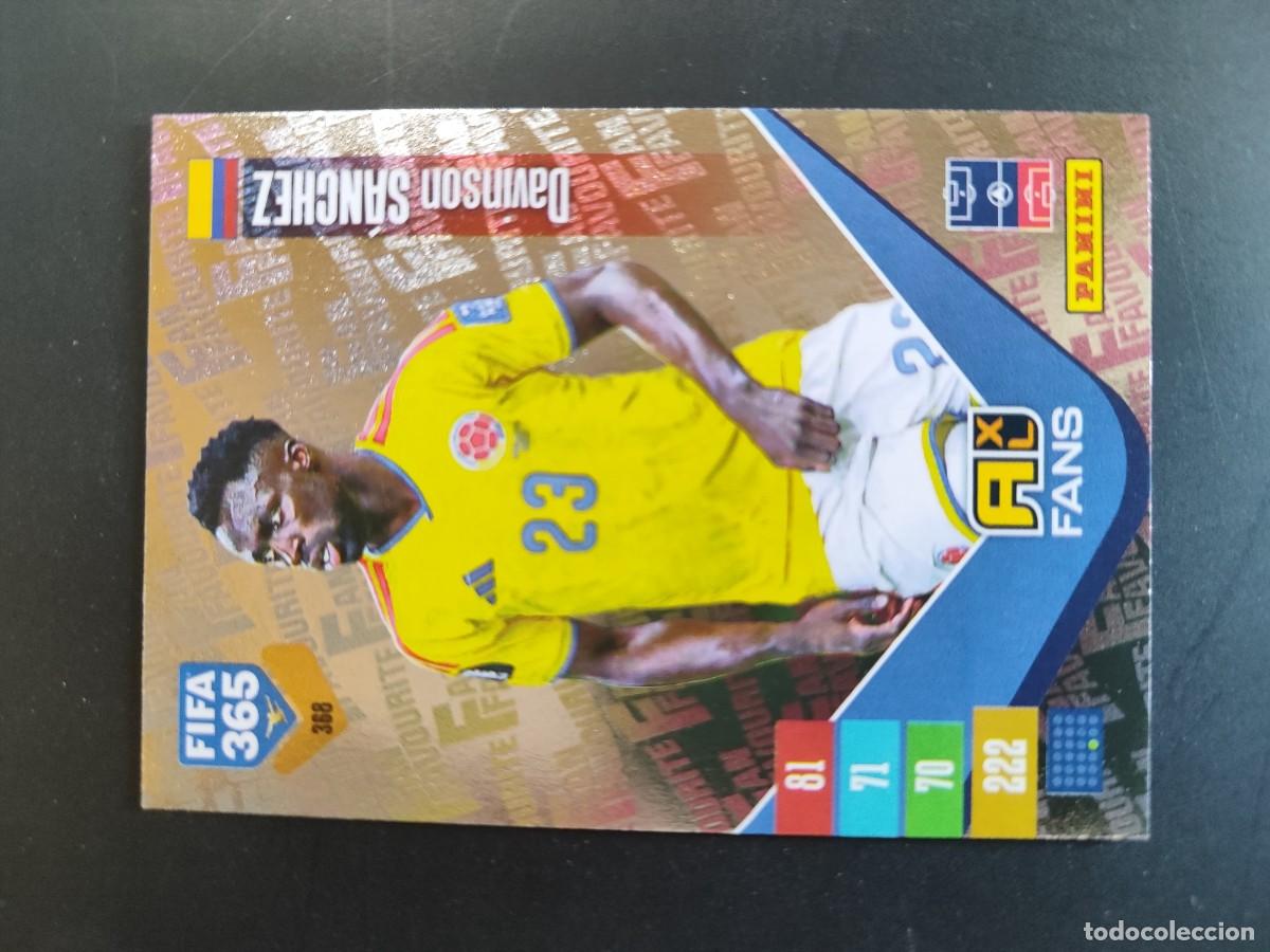Cromos de f&uacute;tbol: ADRENALYN XL FIFA 365 2027 CARD FANS DAVINSON SANCHEZ COLOMBIA # 368 PANINI