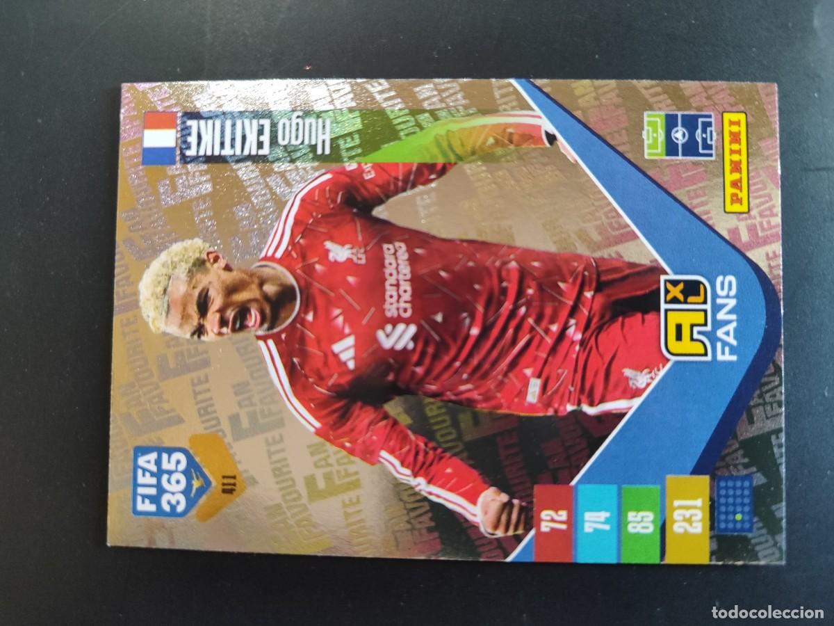 Cromos de f&uacute;tbol: ADRENALYN XL FIFA 365 2027 CARD FANS EKITIKE LIVERPOOL # 411 PANINI