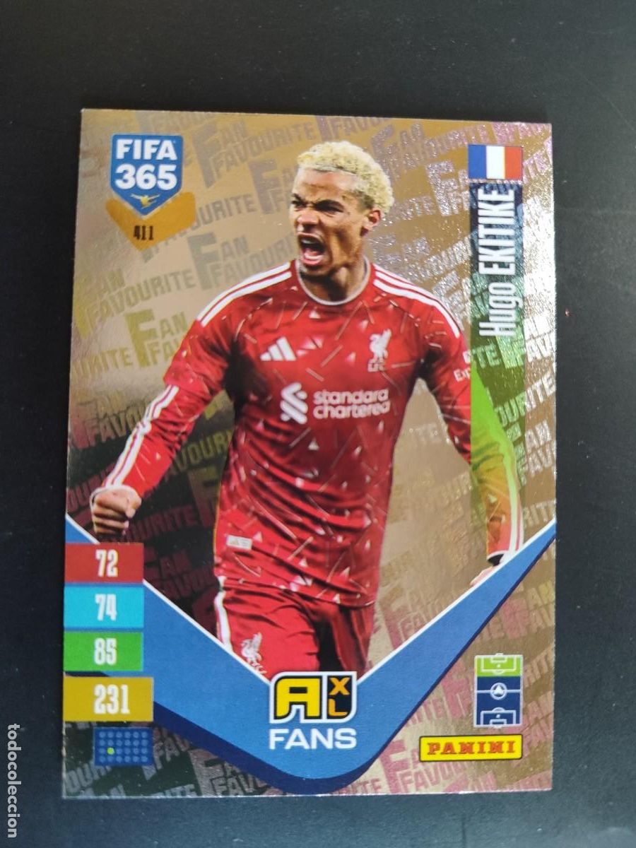 Fu&szlig;ball-Sticker: ADRENALYN XL FIFA 365 2027 CARD FANS EKITIKE LIVERPOOL # 411 PANINI