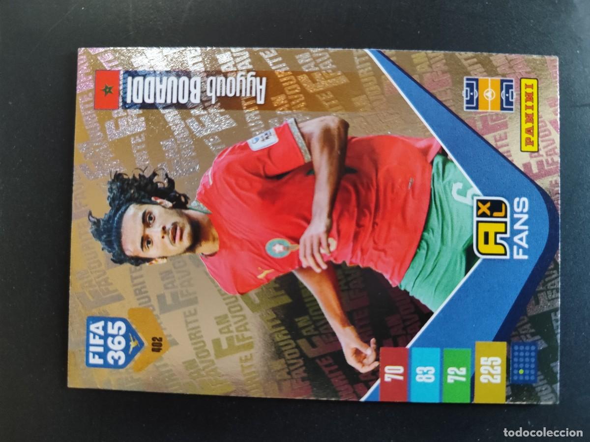 Cromos de f&uacute;tbol: ADRENALYN XL FIFA 365 2027 CARD FANS BOUADDI MARRUECOS # 402 PANINI